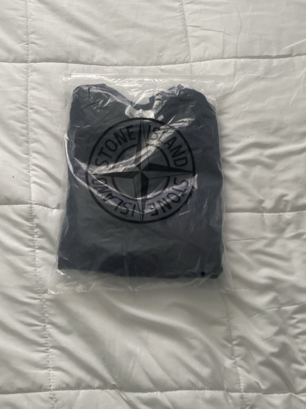 Stone Island Navy Logo Crewneck Sweatshirt
